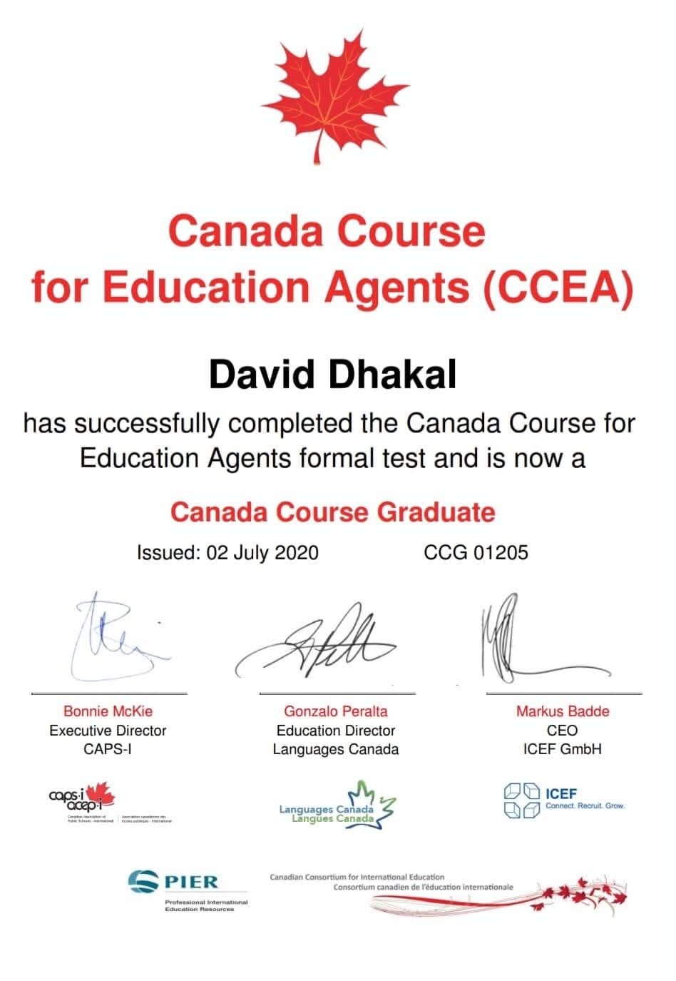Canada Course for Education Agents (CCEA)