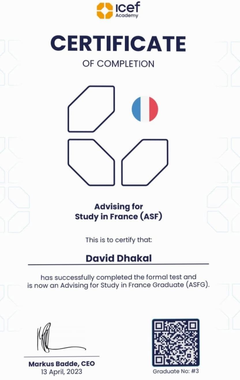Advising for Study in France (ASF)